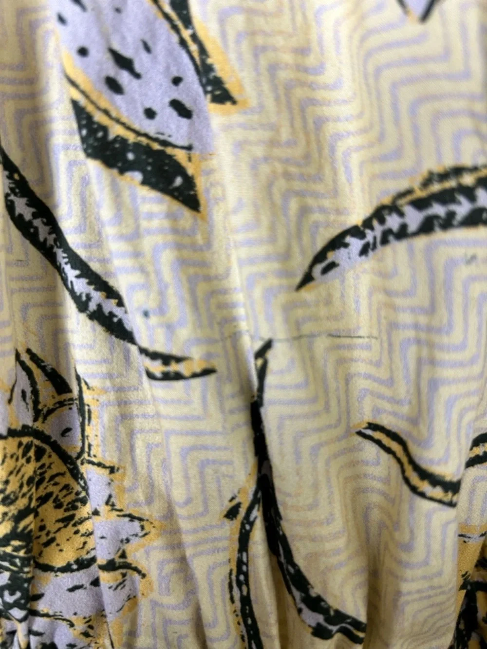 Ulla Johnson Yellow Floral Butterfly Midi Dress Sz 2 Boho Cotton Belted - Picture 11 of 11